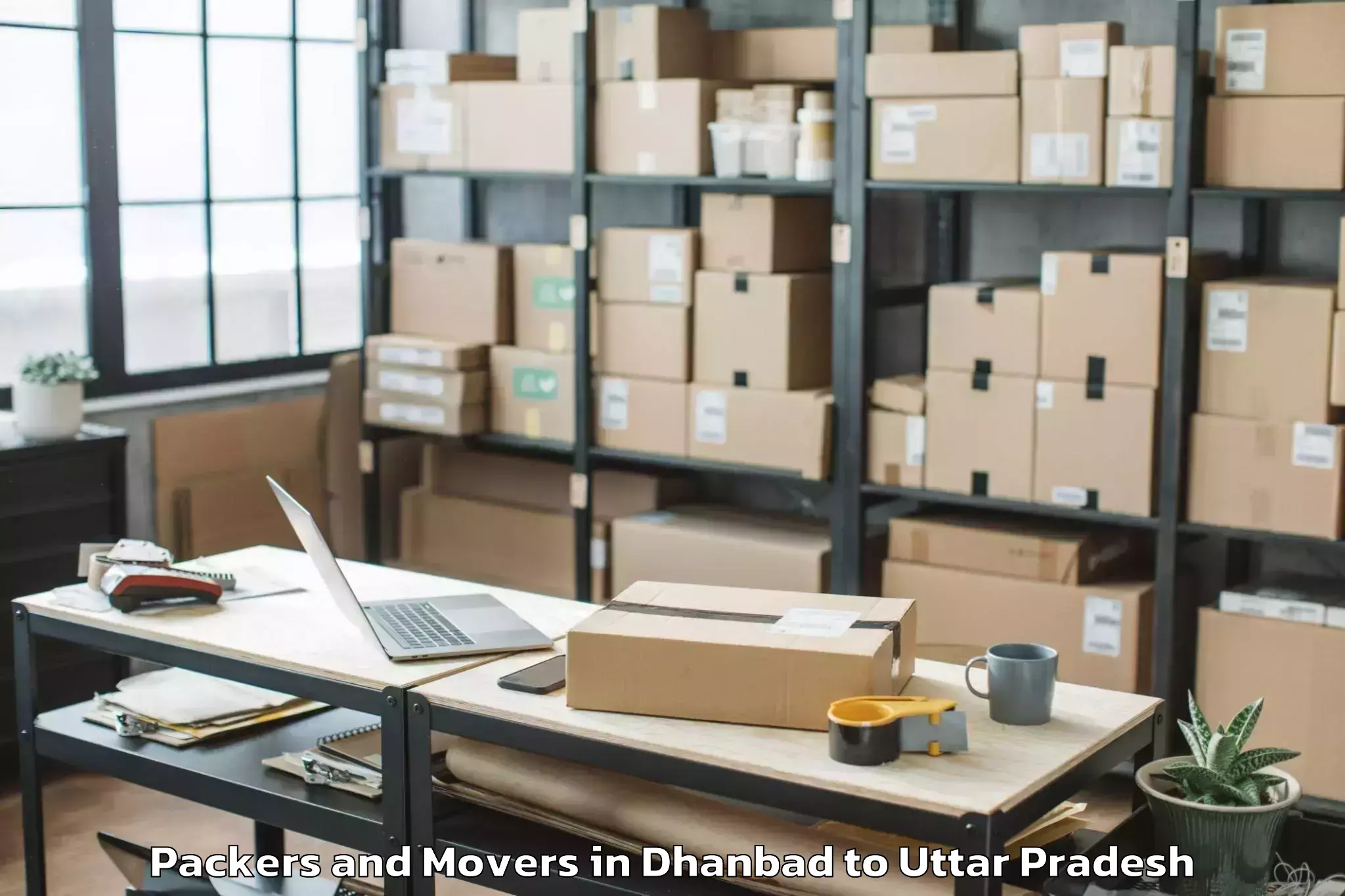 Easy Dhanbad to Gardens Galleria Lucknow Packers And Movers Booking